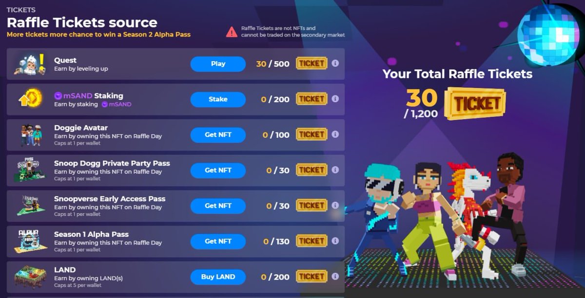 esx_si's tweet photo. @TheSandboxGame I just participated in the daily #SandboxAlphaS2Contest for a chance to earn up to 1,000 $SAND! Starting March 14 -  Show your Raffle Tickets. Check out my screenshot below! 👇 #SandboxAlphaS2 https://t.co/QpCkgzsjYH