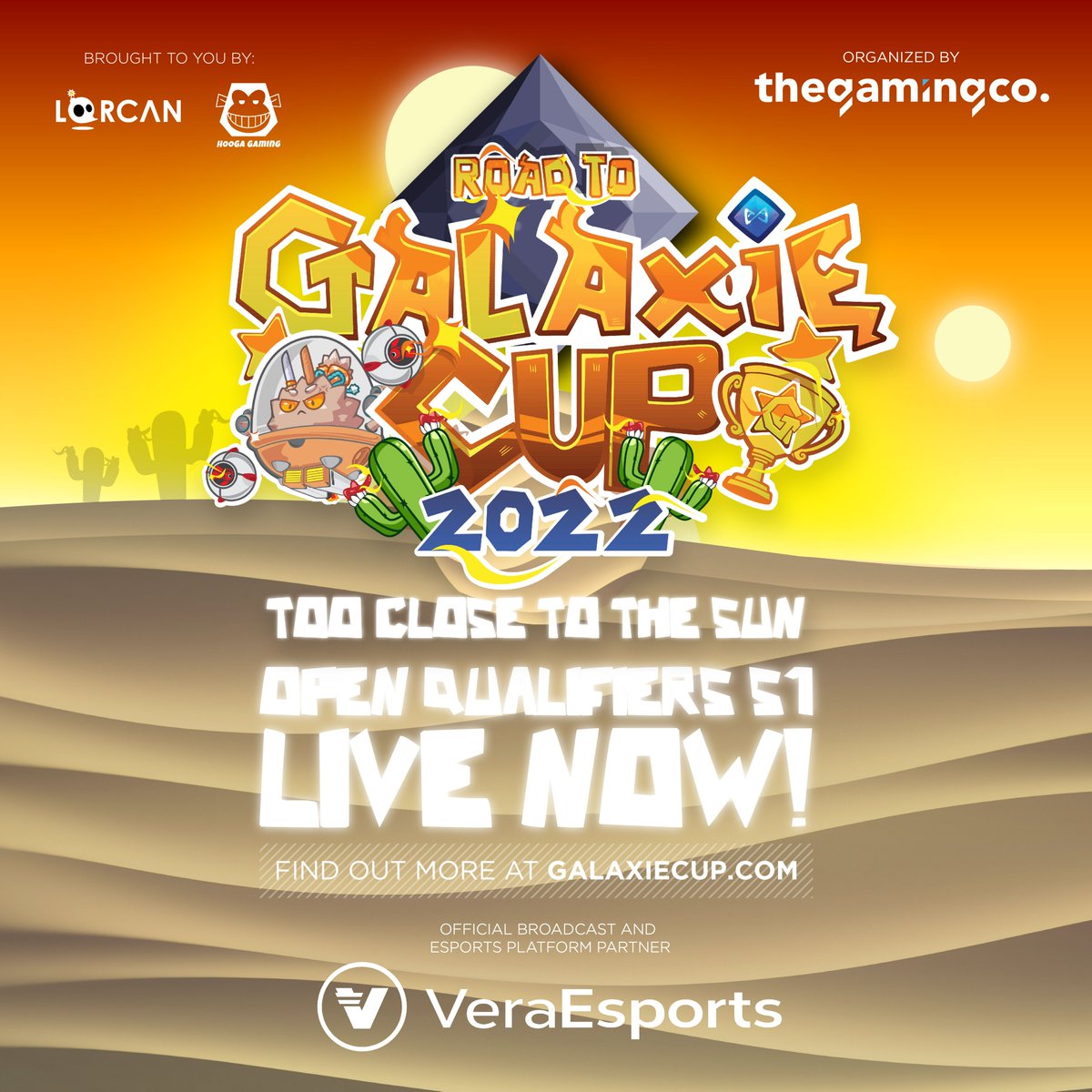 GalaxieCup's tweet photo. 📢Hear Ye Hear Ye 📢 The Road To GalAxie Cup 2022 Stage 1 Open Qualifiers is now live!

Head over to https://t.co/QydXCtjnzL now, so you don’t miss any Axie action 👀

#GalAxieCup2022 @VeraEsports #TheGamingCompany #LorcanGaming #HoogaGaming #AxieInfinity https://t.co/0LIaCppvRZ