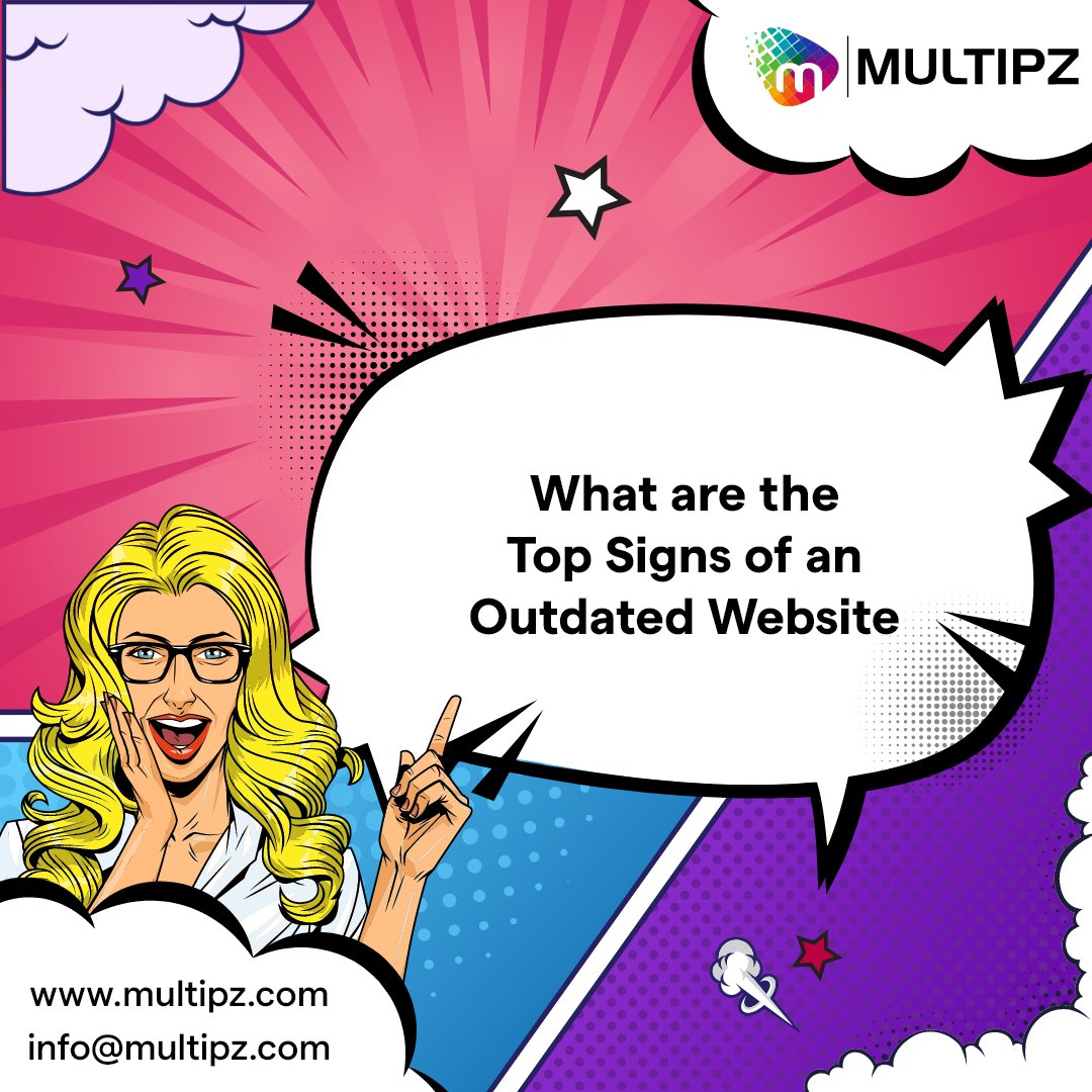 multipztech's tweet photo. Users hate those websites which are #outdated and share stone age information. We had filtered out the signs of an #outdatedwebsite, if you find them in yours, then fix it as soon as possible. If you want experts to help fix them then contact https://t.co/VDL1l7TgrA. https://t.co/pk4tqGfKnC