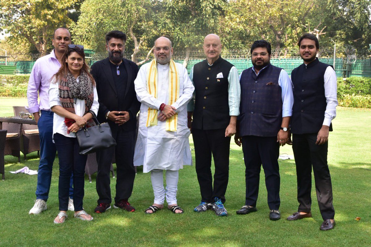 vivekagnihotri's tweet photo. Thanks a lot @AmitShahOffice ji for your encouragement. Your consistent efforts for the human rights of Kashmiri people and security forces is commendable. Your vision for a peaceful and prosperous Kashmir will strengthen humanity and brotherhood.  
#RightToJustice https://t.co/vGKRrLxXkh