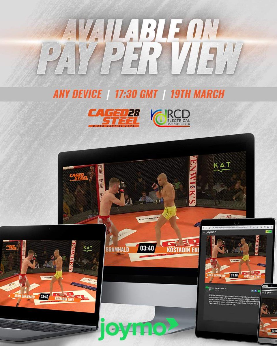 joymo_tv's tweet photo. Stream @Caged_Steel MMA 28 exclusively on Joymo, this Saturday.
It is going to be EPIC.
Get your tickets here : https://t.co/DGqA99EXNn
#MMATwitter #mma #cs28 #joymotv https://t.co/yUMaAgtRGX https://t.co/47rP6pxGUf