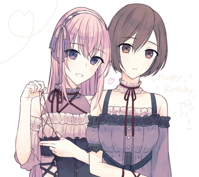 友人が誕生日プレゼントにニーゴのメイルカを描いてくれました🎂✨ 