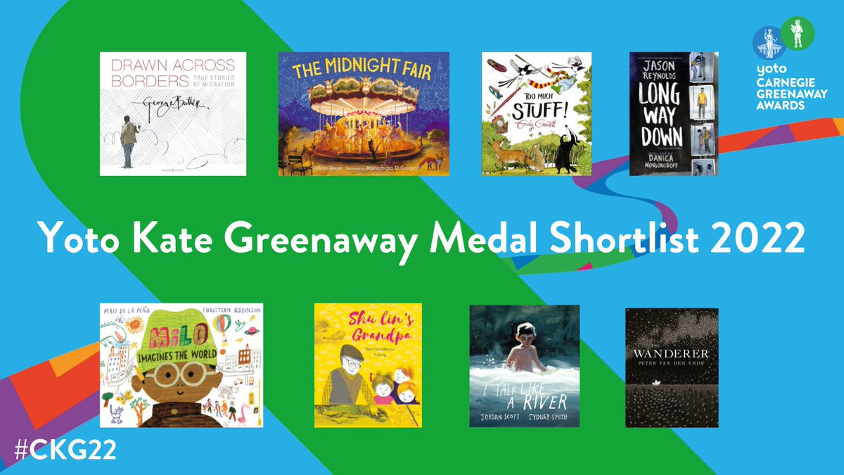 Congratulations to the eight illustrators on the shortlist for the Yoto Kate Greenaway Medal. And special congratulations to #KlausFluggePrize judge Emily Gravett, already a two times winner of the Kate Greenaway Medal, going for a hat trick!
#CKG22 #illustration #illustrator
