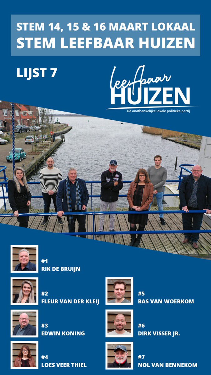 Vandaag is de laatste dag dat er gestemd kan worden voor de gemeenteraadsverkiezingen. 

Nog niet gestemd? Met uw steun kunnen wij ons de komende 4 jaar weer volop inzetten voor een nog mooier en leefbaarder Huizen!

#GR2022 #Huizen #gemeenteraadsverkiezingen