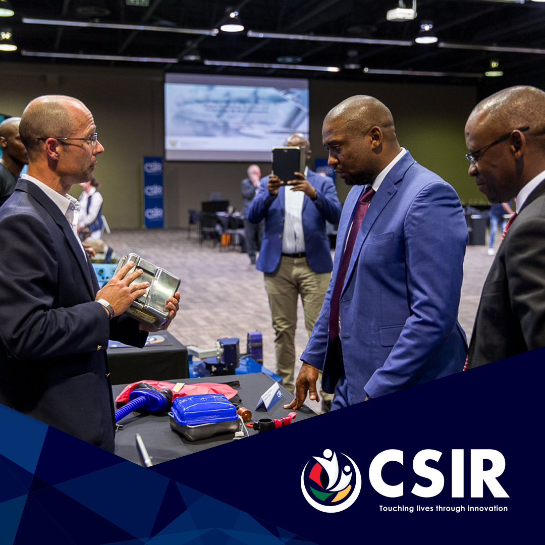 CSIR's tweet photo. #CSIR1vision In 2019 #TeamCSIR CEO Dr Dlamini hosted the DM of Higher Education, Science &amp; Innovation Mr Buti Manamela for an info session &amp; exhibition to showcase CSIR’s #capabilities &amp; #expertise. As we strengthen our #partnerships, we can continue making a positive #impact. https://t.co/yEhcugKBUt