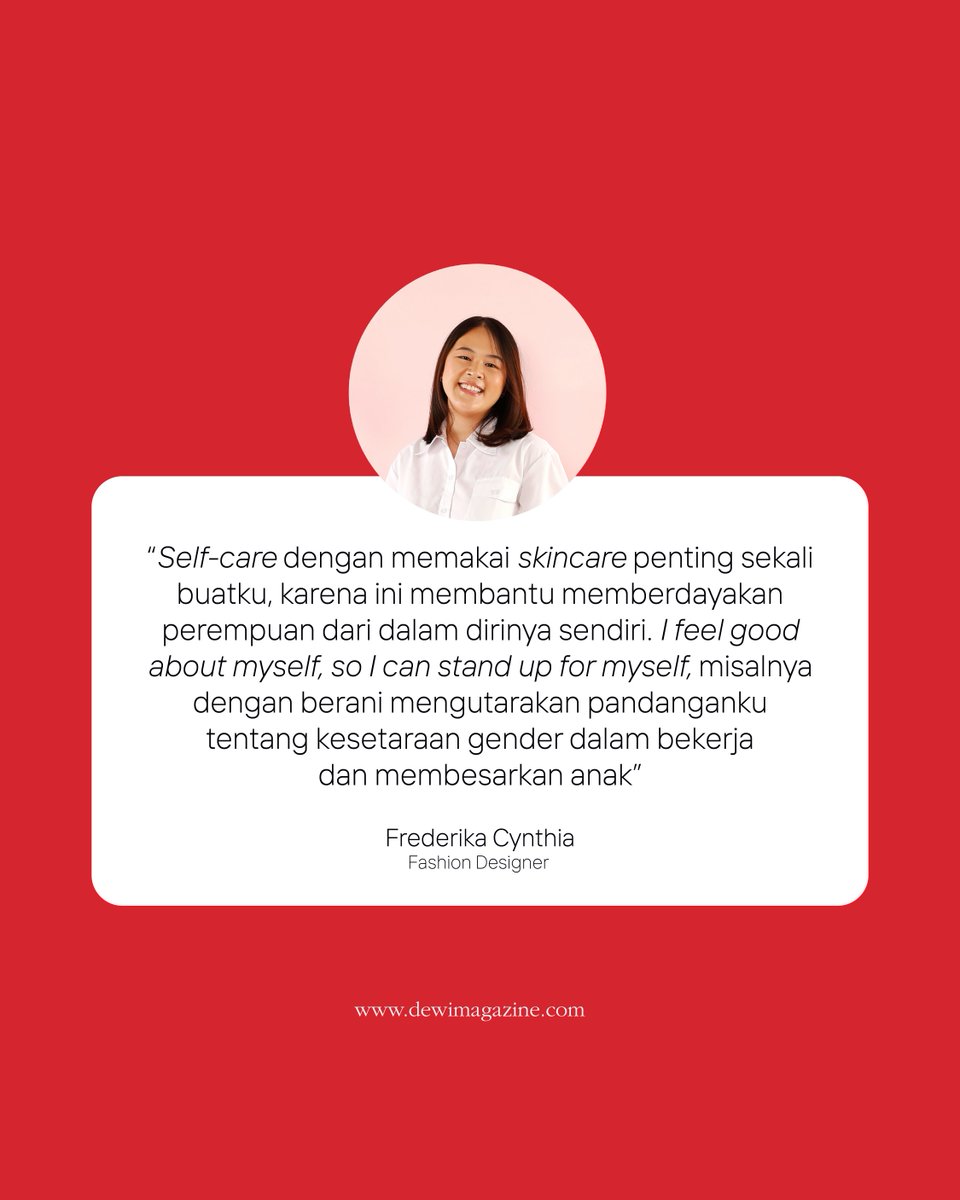 dewimag's tweet image. Never stop growing, #neverstopglowing, desainer di balik label FREDERIKA membagikan rutinitas skincare @pondsindonesia andalannya, yang merupakan langkah awal untuk memberdayakan diri sendiri. Simak kisahnya di bit.ly/3CNvukV