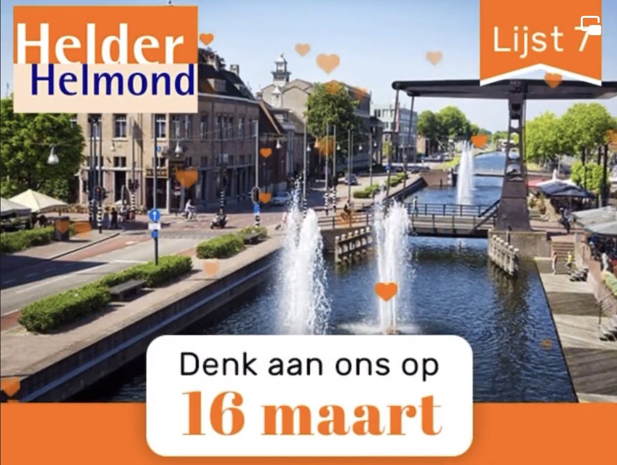 hennykr's tweet photo. Stem Lokaal stem #HelderHelmond 
Ga stemmen en laat je stemrecht niet verloren gaan en laat de Haagse partijen niet beslissen in ons mooie Helmond 
Wij van Helder Helmond zijn er voor al de Helmonders 
Lijst 7 nr 35 https://t.co/atjpulhsHj