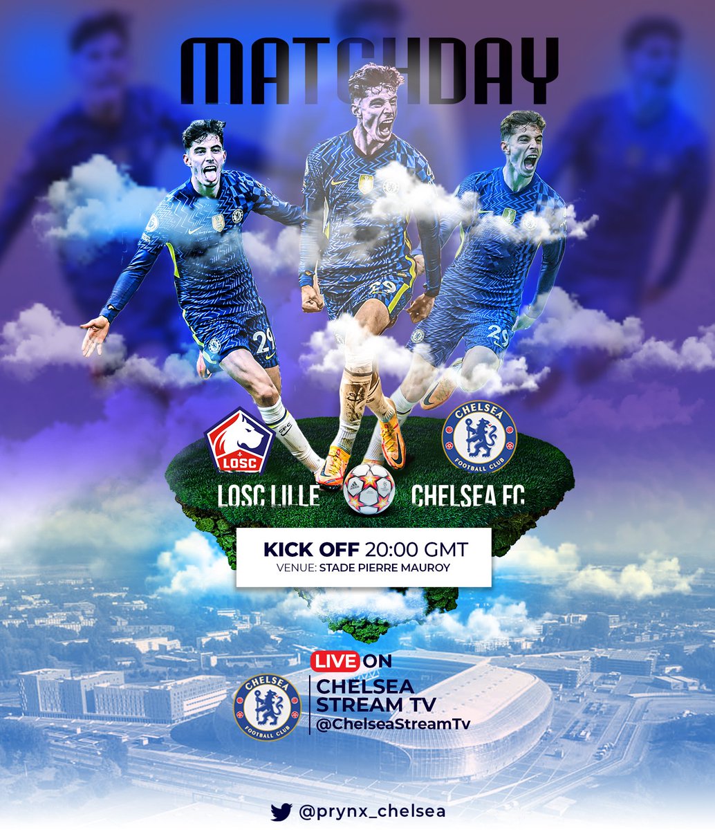 Up next on @ChelseaStreamTv
📺 LOSC Lille vs Chelsea Live Stream
🎙️ English commentary
Going private a few minutes before kickoff,
RETWEET and follow @ChelseaStreamTv

🎨 Graphics by @prynx_chelsea
🔗 <a href="/BDaviesSZN/">DaviesSZN</a>