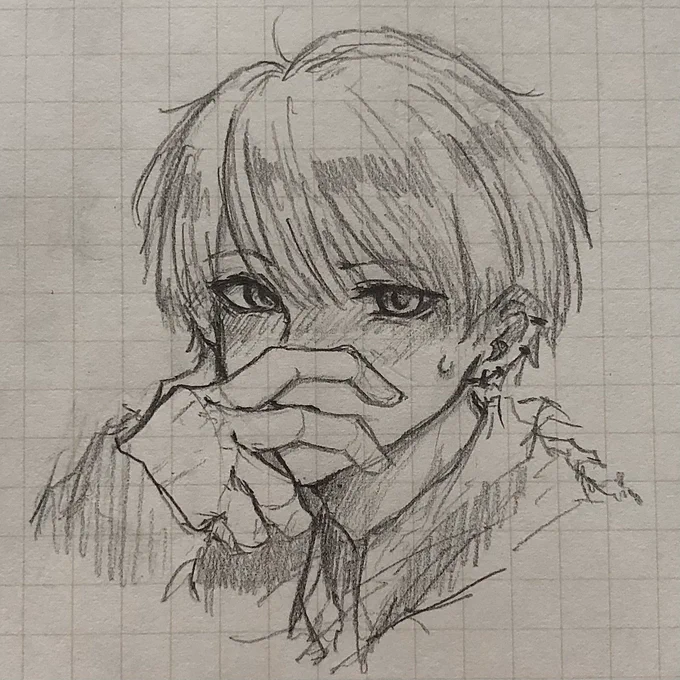 なんか照れてる人 