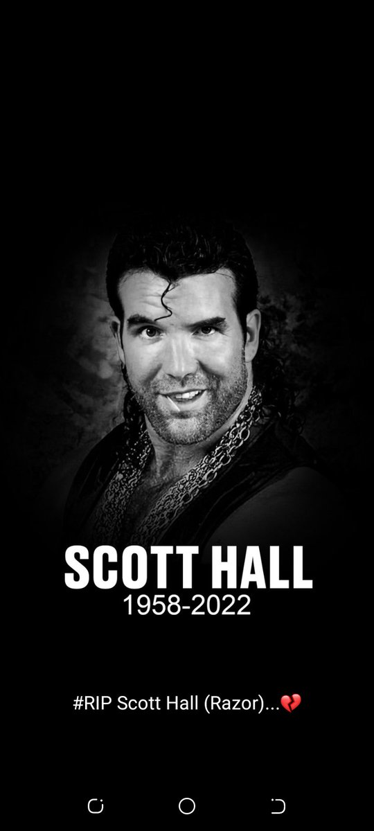 Hey Yo! Bad times are always forgotten, but bad guys always be remembered... R.I.P #ScottHallForever 💔