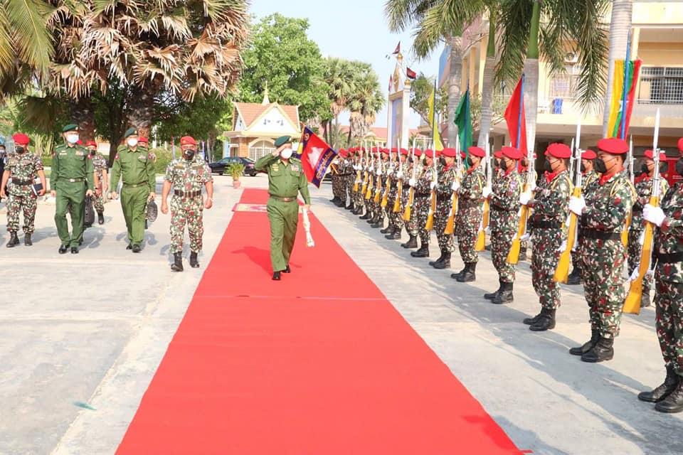 JusticeMyanmar's tweet photo. "ASEAN centrality" = complicity w/ #MyanmarMilitaryTerrorists as they commit grave crimes incl. #WarCrimes. War criminals in Cambodia for military intelligence &amp; defence force chiefs meetings.

International community must stop hiding behind ASEAN &amp; act decisively to stop junta! https://t.co/yAkbgoJHV9