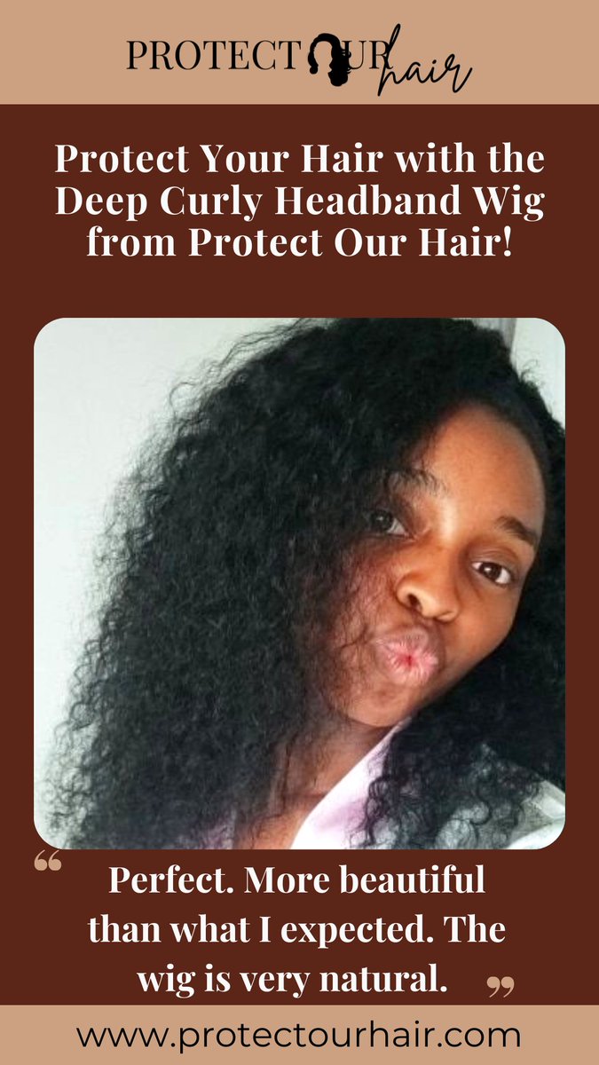 protectourhair's tweet photo. "Perfect. More beautiful than I expected. The wig is very natural."
We couldn't agree with you more Beautie! Gorgeous and natural look with the #deepcurly headband wig. We're so glad that you love your new do. ๐ค
Find this wig here: https://t.co/gVrGnszxIM https://t.co/jO4GIMjaD7