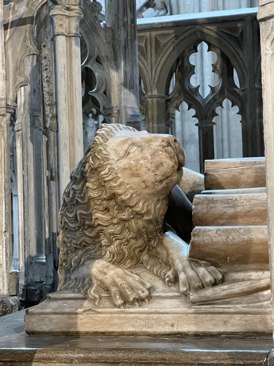 Jan_Leeming's tweet photo. #Edward11 - Father to #Edward111 Grandfather to #TheBlackPrince. Possibly overly maligned King. One of the main reasons wished to visit ⁦@GlosCathedral⁩ - I give mini talks on #TheBlackPrince ⁦@No1Cathedral⁩ - fab refurbished Achievements now on display in Treasury💖 https://t.co/QLxDO8HAr9