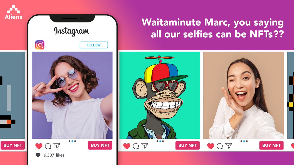 NFT News: Waitaminute Marc, you saying all our selfies can be NFTs??? 👀 Full Story! 👉🏻 aliens.com/read/nfts-are-… #NFT #NFTs #cryptotrading #NFTProject #NFTCommunity #NFTArtist #Crypto #ShibArmy #Algorand #Polygon #USDC