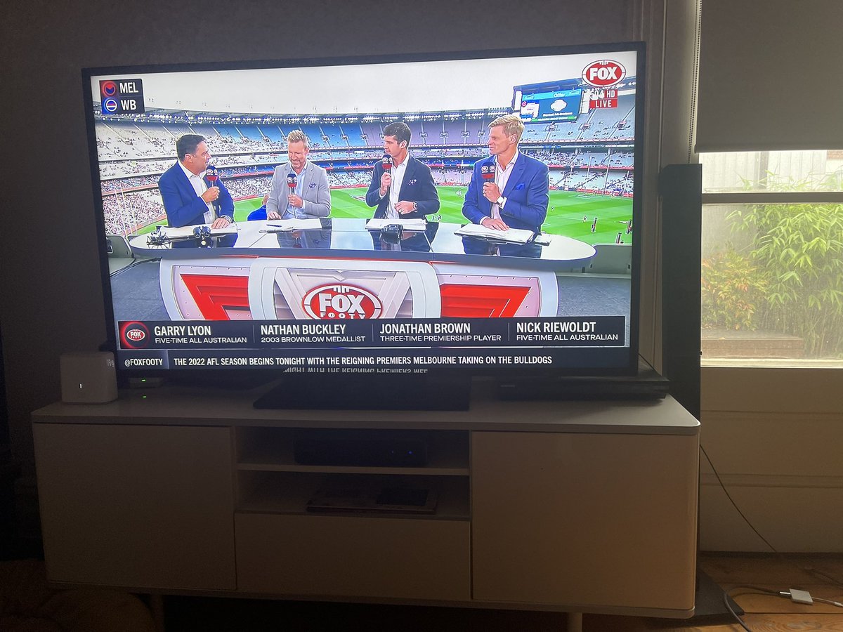 Bring on the season! What a night to welcome footy back to the G! <a href="/Foxtel/">Foxtel</a> #TheLoveOfFooty #PaidAmbassador