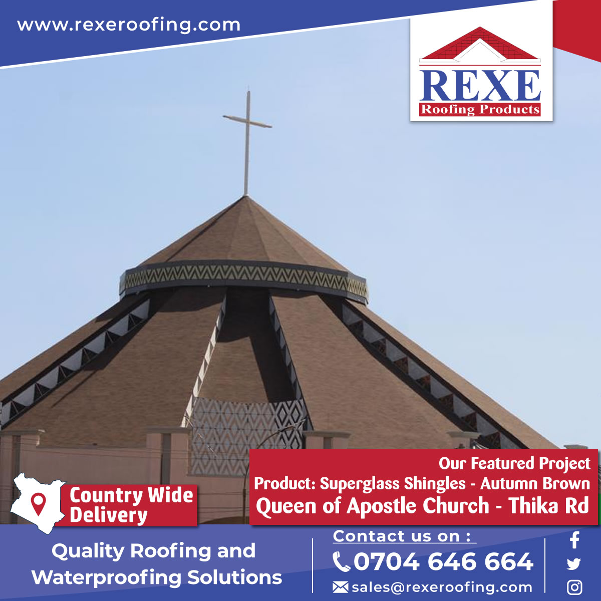 RexeRoofing's tweet photo. Beautiful Roofs by REXE Roofing....
Order your roofing products TODAY!
Call/WhatsApp: 0704 64 6664 | https://t.co/YVxtNKD3LX
#RexeRoofing #RoofingYourWorld https://t.co/21ZgExU7nN