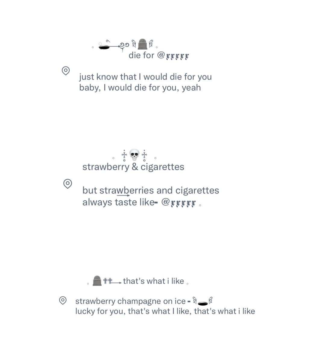 ⠀ ⠀ ⠀⠀ ⠀⠀⠀⠀⠀template location 

⠀ ⠀★ free all / 1 set ★

★ ⠀rt + follow <a href="/X0CRUEL/">𓈒 cruel 𓈒</a> 
★ ⠀mention anything 
★ ⠀เมนชั่นได้เรื่อย ๆ จนกว่าจะปิดเมนชั่นค้าบ