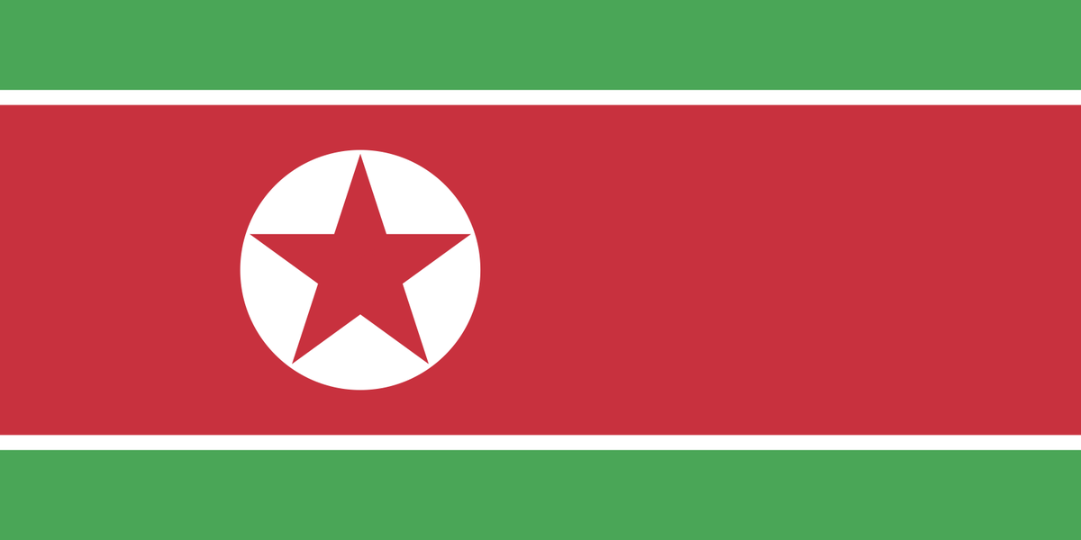 Belarus (🇧🇾) + Democratic People's Republic of Korea (🇰🇵) = Democratic People's Republic of Belarus: