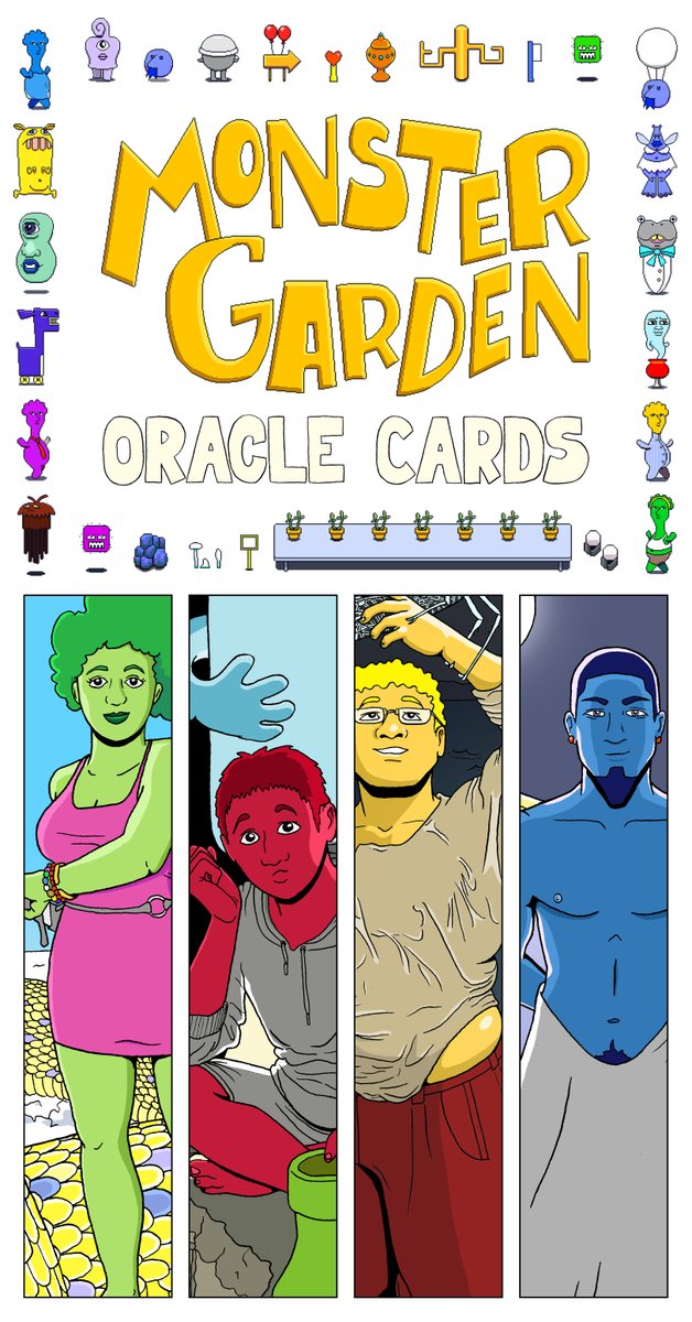 williamzwood's tweet photo. Box cover for my Monster Garden Oracle Cards, now on Kickstarter:
https://t.co/nlQ9wKp8uz https://t.co/3dPx9jthXq