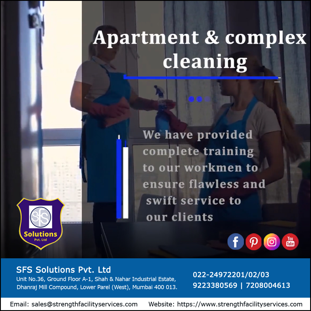 sfs_groups's tweet image. SFS Solutions offers an Apartment &amp;amp; Complex cleaning services to our clients. 
Visit strengthfacilityservices.com 
Call us at :  8652342158 / 9223380569  /7208004613 
#Cleaning #Apartmentcleaning #Complexcleaning #Cleaningservice #Residentialcleaning #Housekeeping #Pantryservices