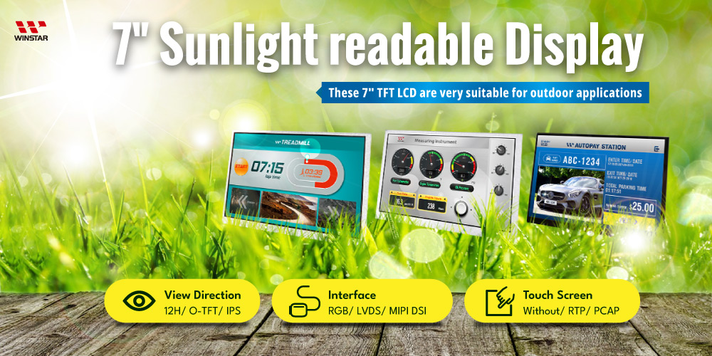 WinstarDisplay's tweet photo. Are you looking for 7" sunlight readable display? We can full fill with what you need!
Chek detail now▶️https://t.co/GGid1M66lB
 #highbrightness #sunlightreadable #technology #TFT #LCD #displaysolution #outdoordisplay https://t.co/4T8ki6FpGx