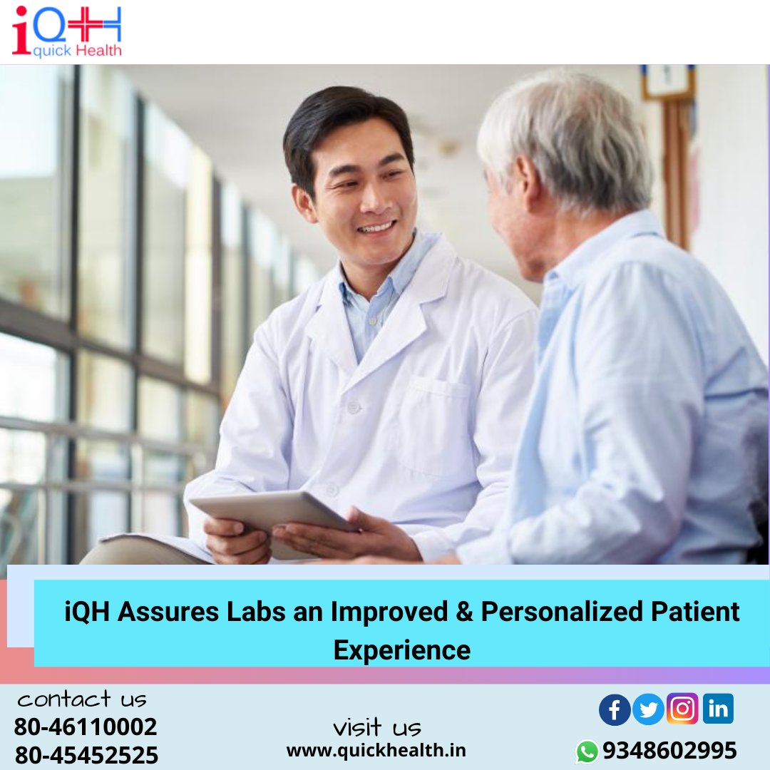 IqhLtd's tweet photo. iQH Medicare solution provides to Labs, clinics and Hospitals not only the best automation features but 24*7 service and support.
Visit us   :https://t.co/iU8TnwDzv9
Call  us   :08045452525 /8046110002
WhatsApp :9348602995
Email us  :sales@iqhcare.in
#IQH #quickhealth #automation https://t.co/YWHOwvuqc9