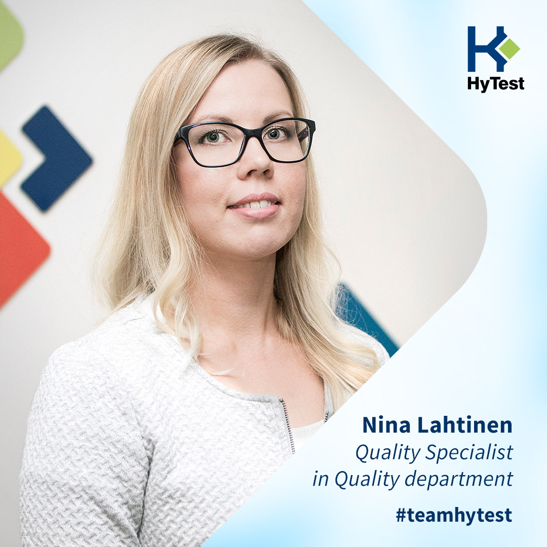 Meet #teamhytest: say hi to our Nina! 👋

A @turkuAMK graduate and Master of Engineering, Nina has been a part of HyTest for 10 years.

💬 “The warm company culture and the company values make HyTest truly a special company and I am happy to be a member of this community”. https://t.co/uIKwni0v7q