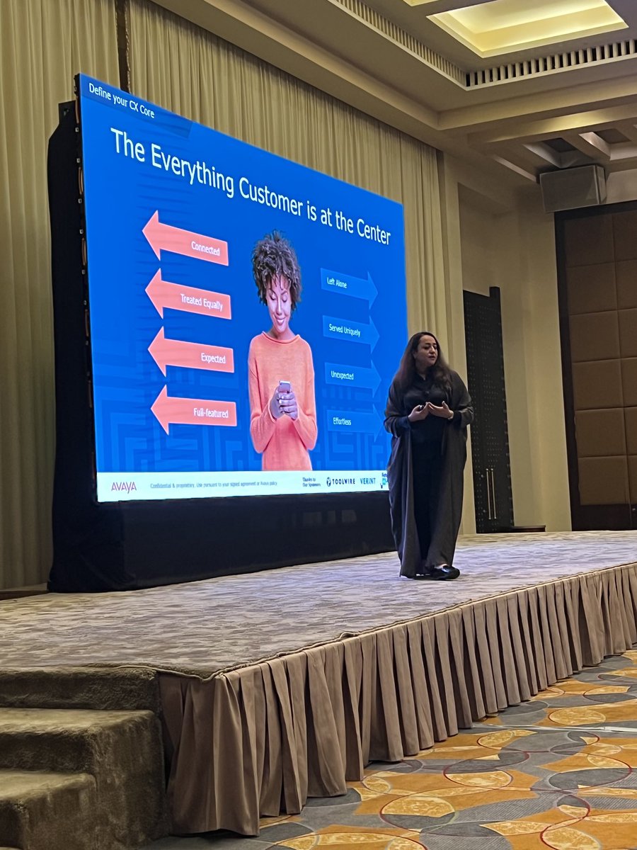 Dina talking total experience  to our customers, and partners   #Jeddah #KSA amazing examples, great insights, futuristic vision 

#Avaya #TotalExperience