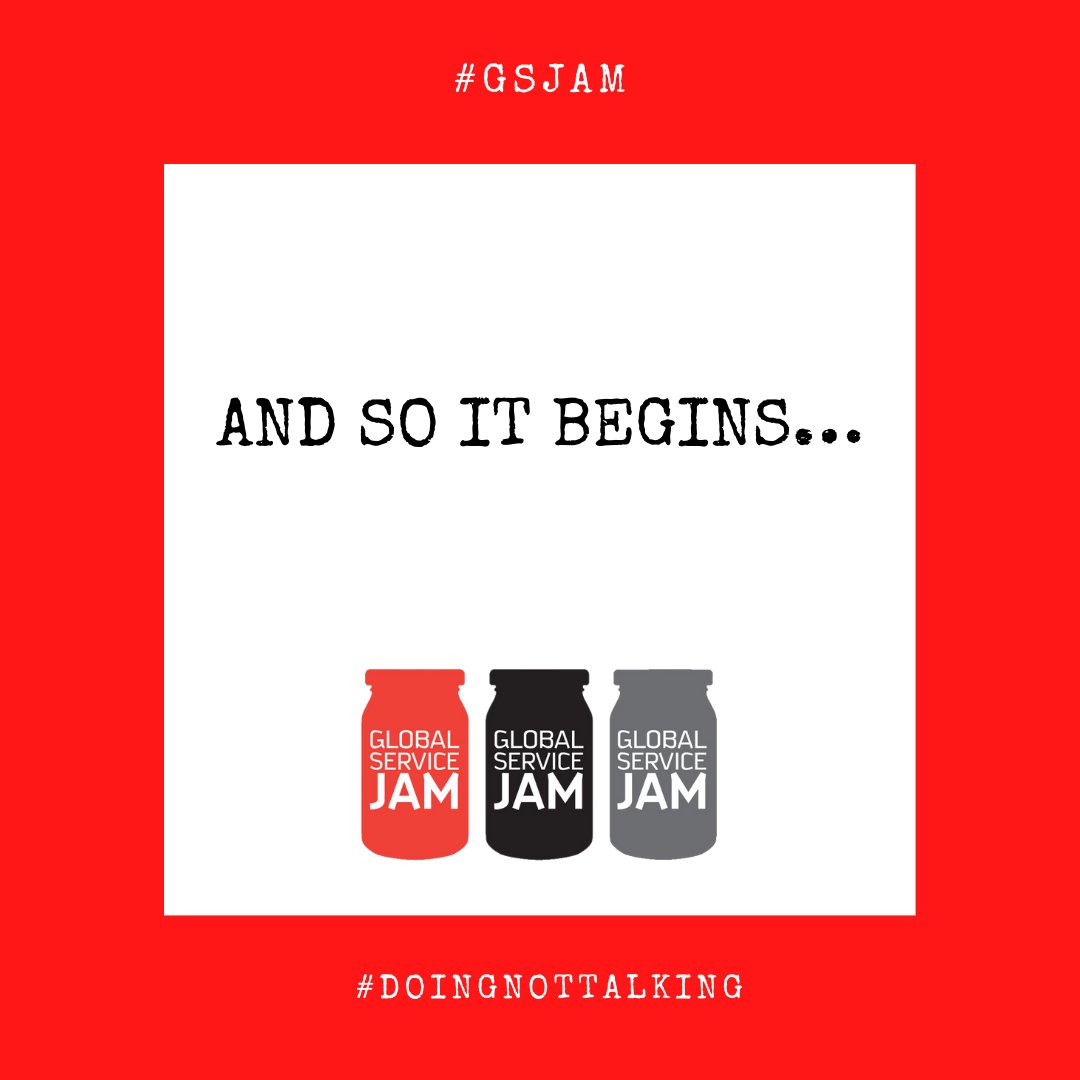 The day has finally arrived, #GSJam begins...

I wonder what the secret theme will be?

#DoingNotTalking
