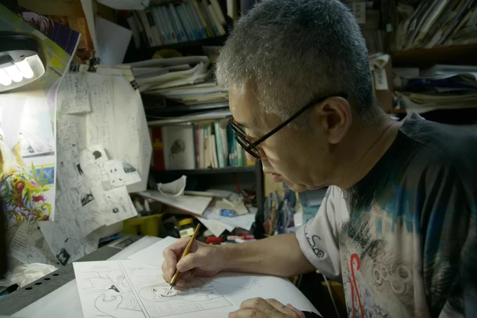 今夜の「浦沢直樹の漫勉neo」は新井英樹さん登場!長年お話がしたかった新井さん。念願叶って積もりに積もった話をさてどこから話せばいいやら。とりとめのない感じになったかもしれませんが、同じ時代を描いてきた同士の会話をお楽しみに!NHK Eテレ夜10時〜必見! #新井英樹 #浦沢直樹 #漫勉neo 