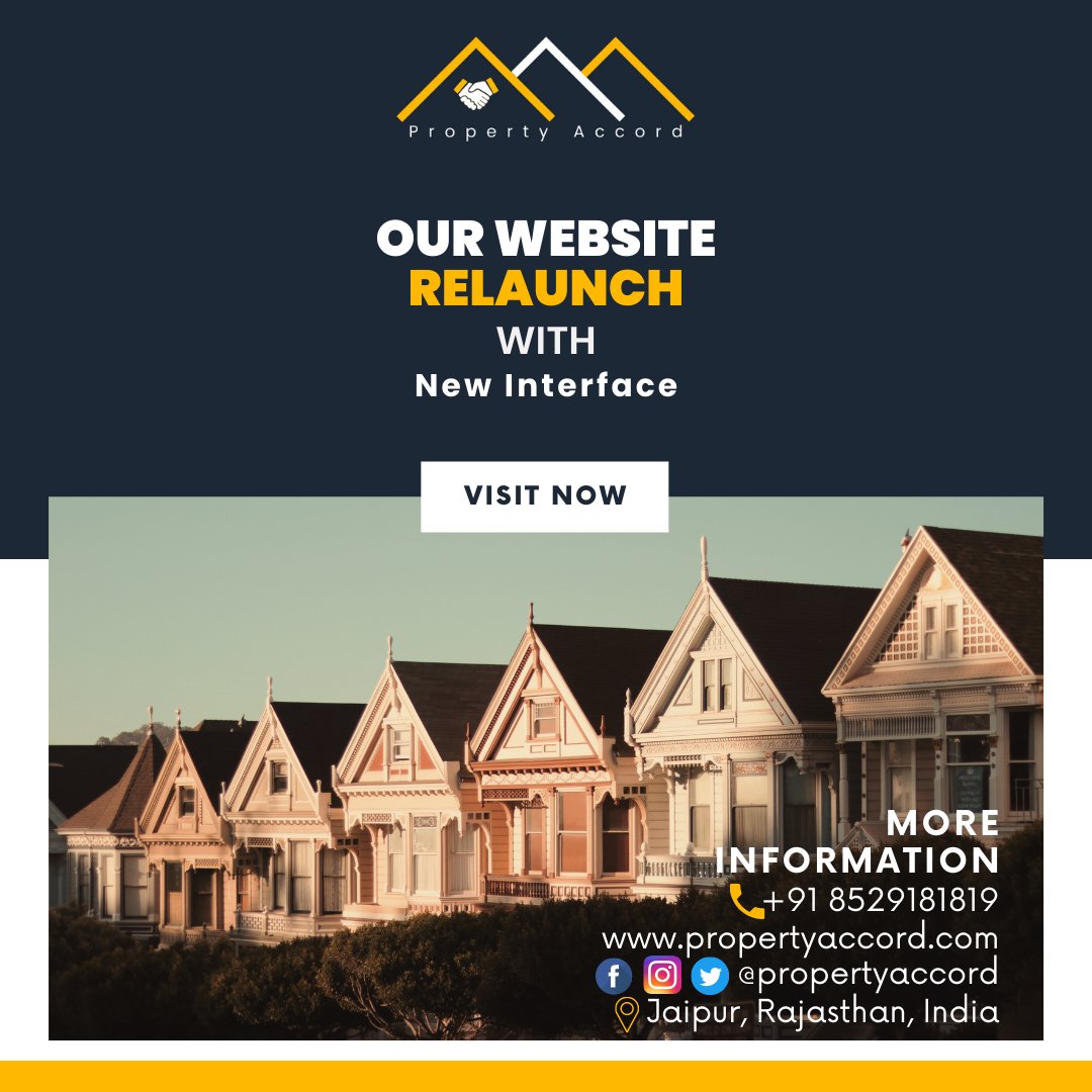 propertyaccord's tweet photo. We are relaunching our website with a new Interface &amp; Better customer experience. ✅
Visit Now- https://t.co/dFUUOaUzFN
If you find some error then you can write us a mail!
E-mail- contact@propertyaccord.com
We really appreciate your contribution to a better customer experience. https://t.co/BcVek6rENH