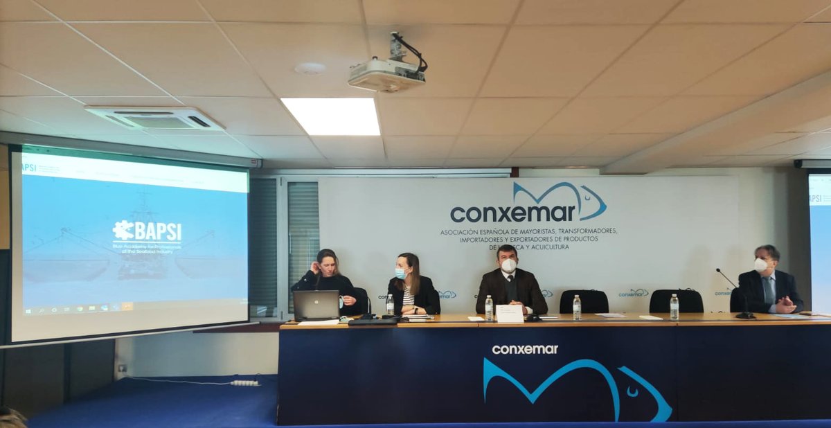 Assoittica's tweet photo. Il 15 marzo si è tenuta la conferenza finale del progetto europeo #BAPSI #BlueAcademyProfessionalsSeafoodIndustry presso la sede di @ConxemarOficial a Vigo. Un progetto finanziato dalla commissione europea scritto e coordinato da #AssoitticaItalia. https://t.co/fmkvy7P8OI
