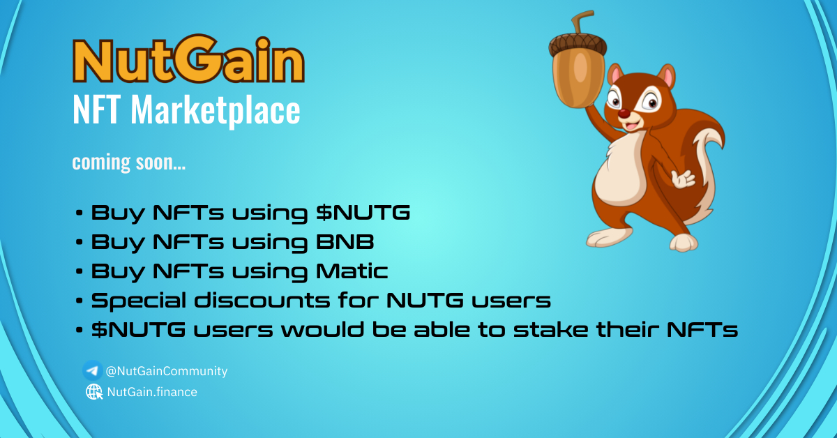 NutGainOfficial's tweet photo. 🔥⚡Our NFT Marketplace is coming soon...🔥⚡
➡️First 1000 Art Collectors get special discounts. 🎁
#NUTG #NutGain #NFT https://t.co/O044nzUuAK