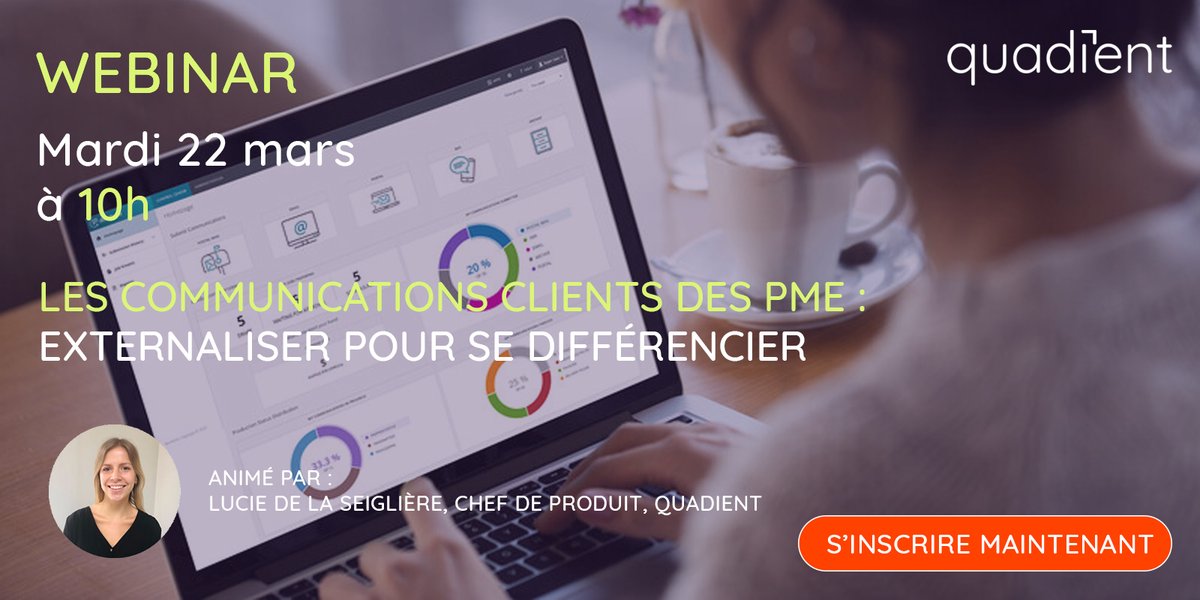 Quadient_FR's tweet photo. 🎙️ RDV le 22 mars à 10h, pour notre #webinar sur les bénéfices de l’adoption d’une solution de #Courrier externalisée.

✅ Par exemple pour une #PME, c'est le meilleur moyen de conserver les clients et les fidéliser !

https://t.co/ExhW7OU5vc

#CommunicationClient https://t.co/Co4BDC82bK