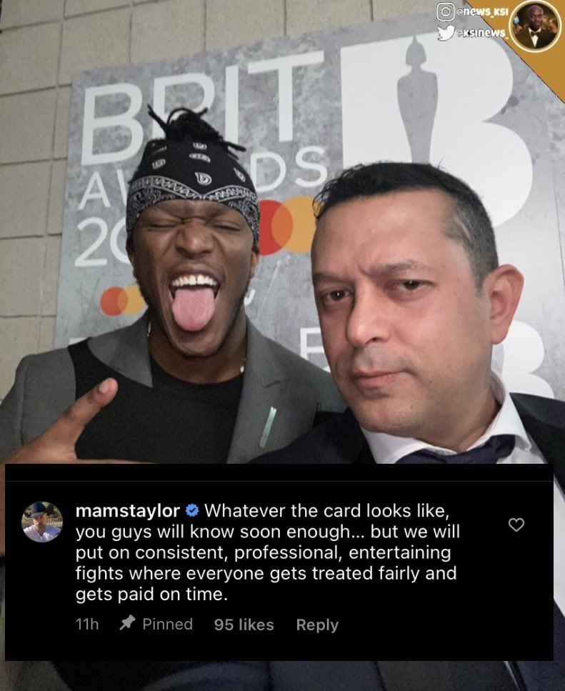 ksinews_'s tweet photo. KSI’s manager said that the card will be announced soon 👀 https://t.co/KzZx8bWU5S