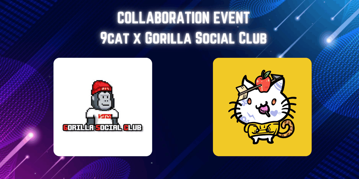 9CatSaga's tweet photo. 😼9Cat X GSC🦍 #NFTGiveaway 🔥

5+5* Limited WL for 
@GorillaSC_ &amp; Alpha Game Trial Pass @9CatNFT

To Enter:

1️⃣ Follow 
@GorillaSC_ &amp; @9CatNFT
2️⃣ Like, Retweet and Tag 3 Frds
3️⃣ Join both ⬇️
https://t.co/jjUf4BVb26
https://t.co/zXmrnA7vSC

Good Luck🤞🏻😼
⏰ Ends in 72 hours https://t.co/nNEkVWBjVu
