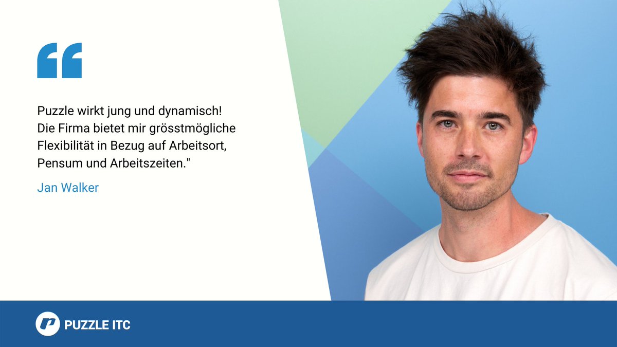 Happy Member - Happy Puzzle! Unser neuer #Software Engineer Jan Walker und sein Eindruck von Puzzle 😍. Danke für dein Statement und wir freuen uns, bist du da 🤗! Willst du auch ein Teil von Puzzle werden?
puzzle.ch/stellen 
#membersfirst #SoftwareEngineering #puzzleness