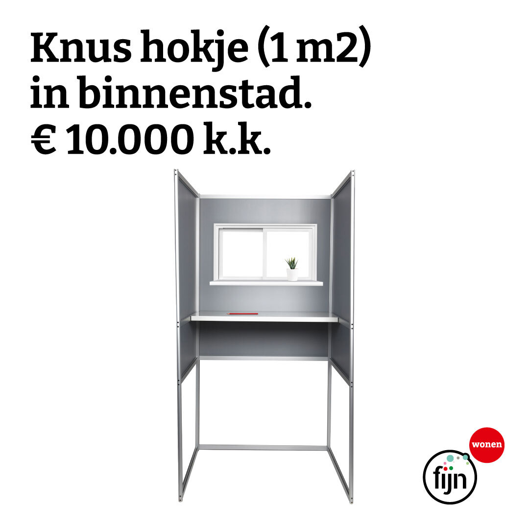 Door het #woningtekort betaal je voor een het kleinste hok de hoofdprijs. Wij maken woningen van hoge kwaliteit betaalbaar. Zo heb je al een #FijnWonen-woning van zo'n 76 stemhokjes voor €140.000 k.k. Maar ook de grond moet betaalbaar zijn. Meer weten? ➡️ bit.ly/37zCVAO