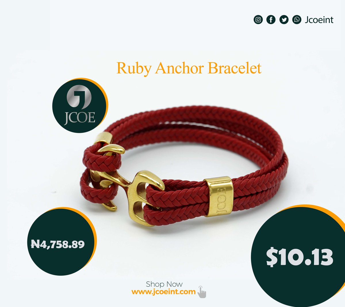 JcoeInt's tweet photo. An exclusive offer just for you in our clearance sales. Shop at https://t.co/62wFRx4yVo
#anchorbracelet
#clearancesales
#jcoeintsales
#jcoeint
#fashionaccessories
#mensfashion https://t.co/Xc1eQpZ41S