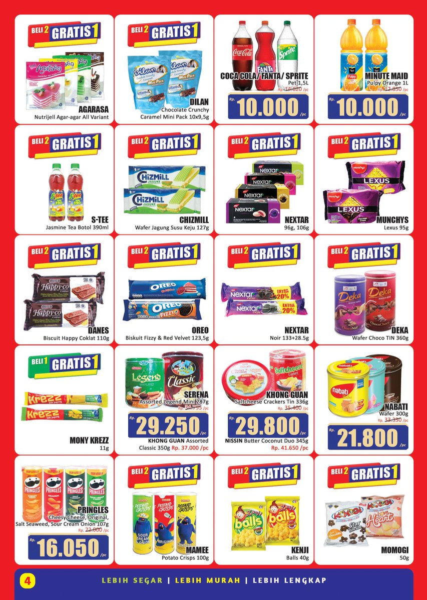 hariharips's tweet image. Promo KJSM Hal 4 - 6 Periode 17 - 20 Maret 2022, Promo berlaku di seluruh cabang kami, selamat berbelanja.
@bekasicyberpark @twitNsave @scanharga
@katalogpromosi @Kataloghargacom @serbapromosi
@TrolleyAdvisor @pestadiskoncom @Giladiskon
@katalogbelanja @harga_promo