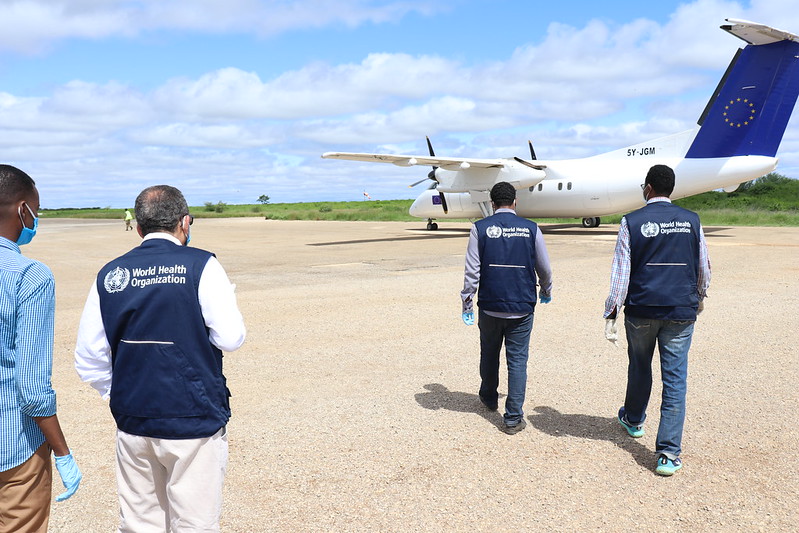 WHOSom's tweet photo. Since the 1st confirmed case of #COVID19 was announced on 16 March 2020, WHO &amp; @MoH_Somalia  have come a long way to fight the pandemic off with the support of our donors and partners. https://t.co/0ZbI29Xl58
