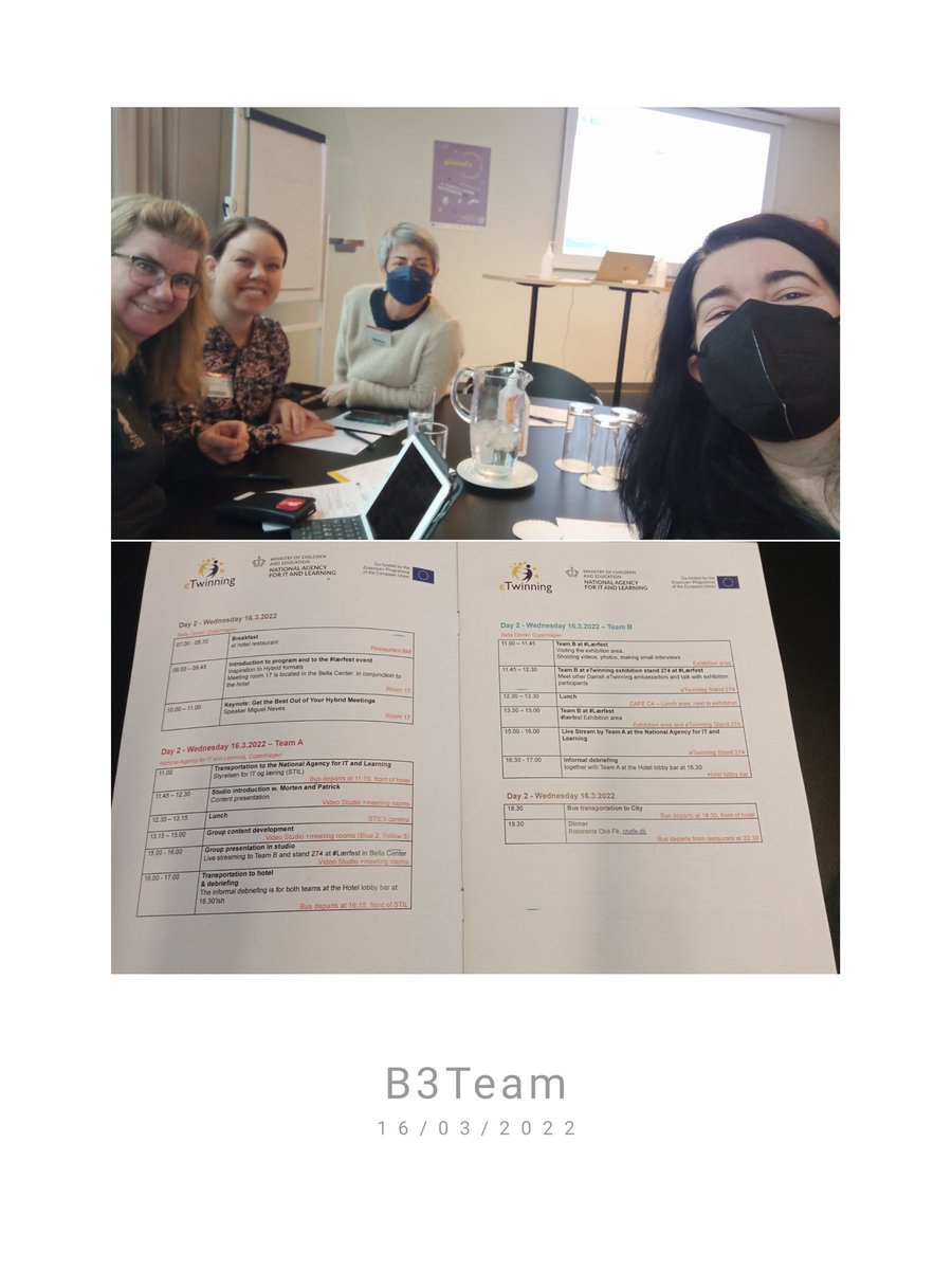 amayairakasle's tweet photo. #eTwHybrid #eTwinningDK #lærfest'22 B3Team for cooperativa work @eTwinning_es @eusketwinning @eTwin_Andalucia @jarayolanda1 @Emelie_Hahn Karin C. @eTwinningSWE Let'sgo!! https://t.co/9jVakTgW26