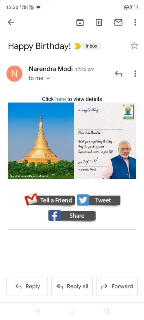ShailanderDr's tweet photo. हरे कृष्ण...
Thank you very much to all for the #suprb b'day wishes...They really mean a #lot to me...Thanks to all...
with respected shri @narendramodi ,@narendramodi_in ji https://t.co/81wuk6IcQf