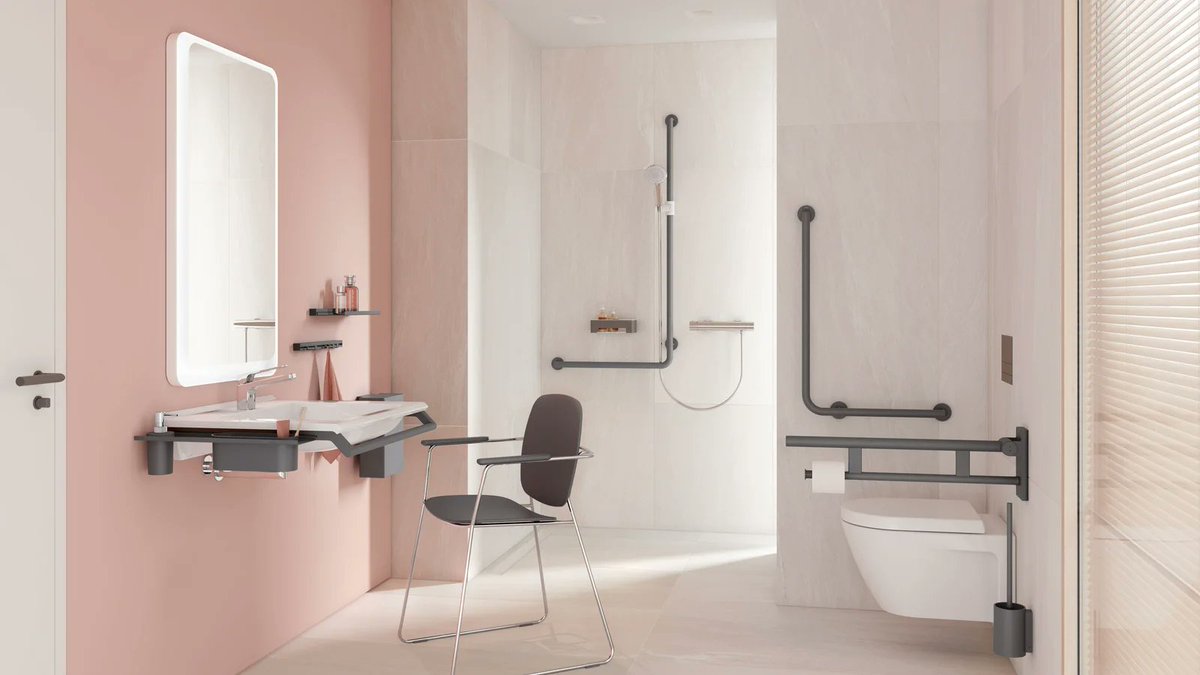 VDS_SanWi's tweet photo. Das #Seminar "Barrierefreie Badezimmer − Gestaltung für die Zukunft" (am 22.03.2022) von #HEWI und #Dallmer bietet u.a. Tipps zur Planung generationsübergreifender Bäder sowie zur Reduzierung von Barrieren bei der Sanierung. Weitere Infos hier: https://t.co/yGsKJD5AIX https://t.co/5i1EGnzpVF