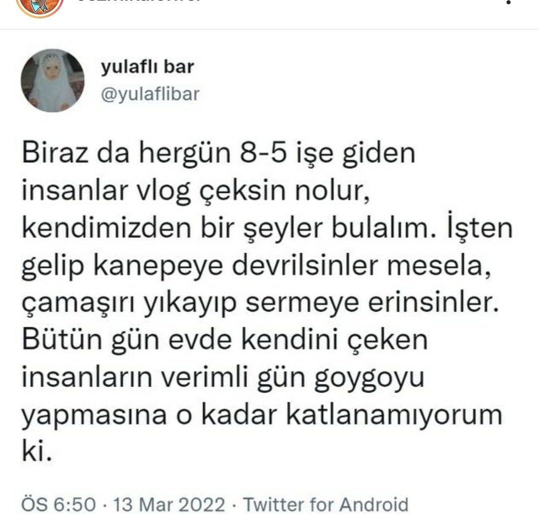 kmnzee's tweet photo. Şiddetle katılıyorum.. özellikle 6 gün çalışan varsa atsin #çarsamba #mesai https://t.co/bodr4TzZOM