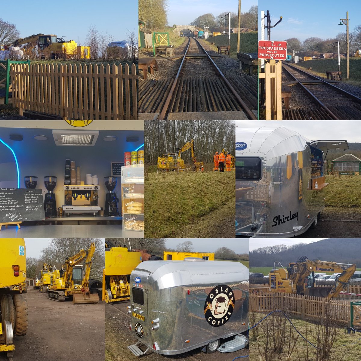 OSLARCOFFEE's tweet photo. Today we're @SwanageRailway with @LWcontractors as they demonstrate some awesome #railwaymachinery on the #swanagerailway 🚃 

#oslarcoffee
#railwaystation 
#swanage 
#corporatehire 
#havecoffeewilltrave https://t.co/GXwF3WUy9l