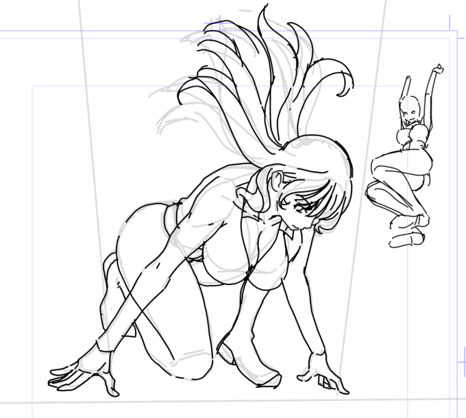 少し動けるようになったので作業再開 

目標2コマまでペン入れ 