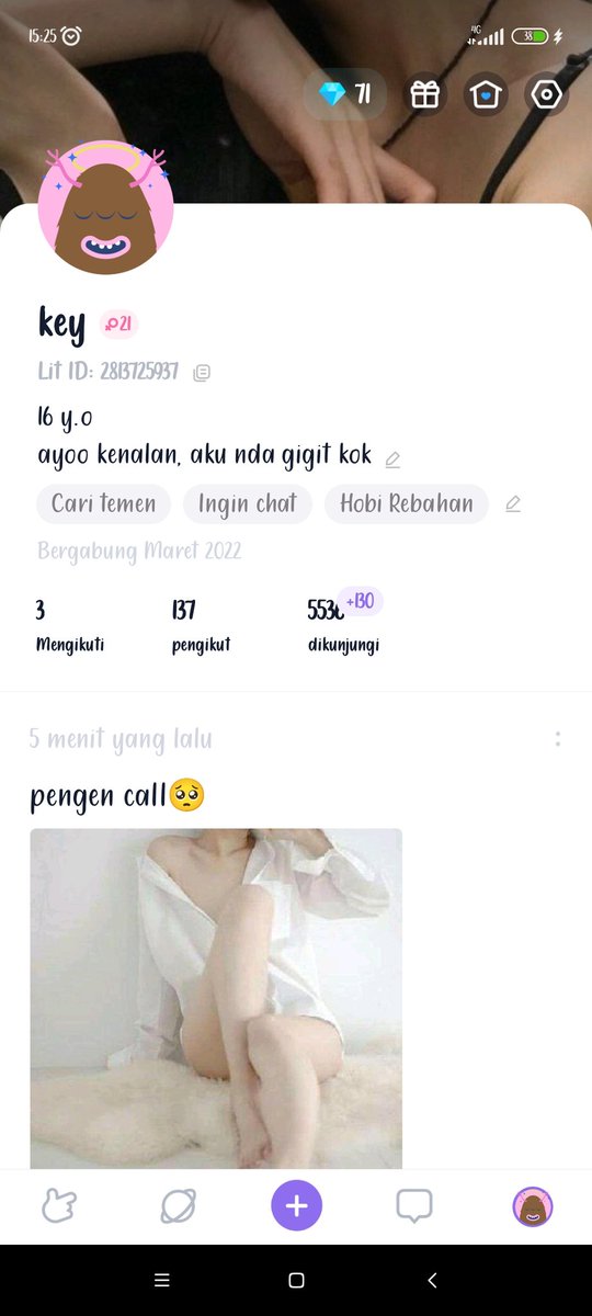 key00ey's tweet photo. Pingin call
#ceweknakal #sangeberat #ceweksange #Call #CS https://t.co/7qPREmFP0z
