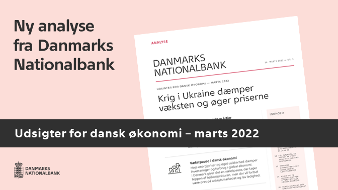 nationalbanken's tweet photo. Krigen i Ukraine dæmper væksten og øger priserne. Det viser Nationalbankens nye analyse om udsigterne for dansk økonomi, som kan læses her: https://t.co/uHpj3fKVAH #dkøko #dkpol #dkfinans #dkbiz https://t.co/ERDc6R0OBs
