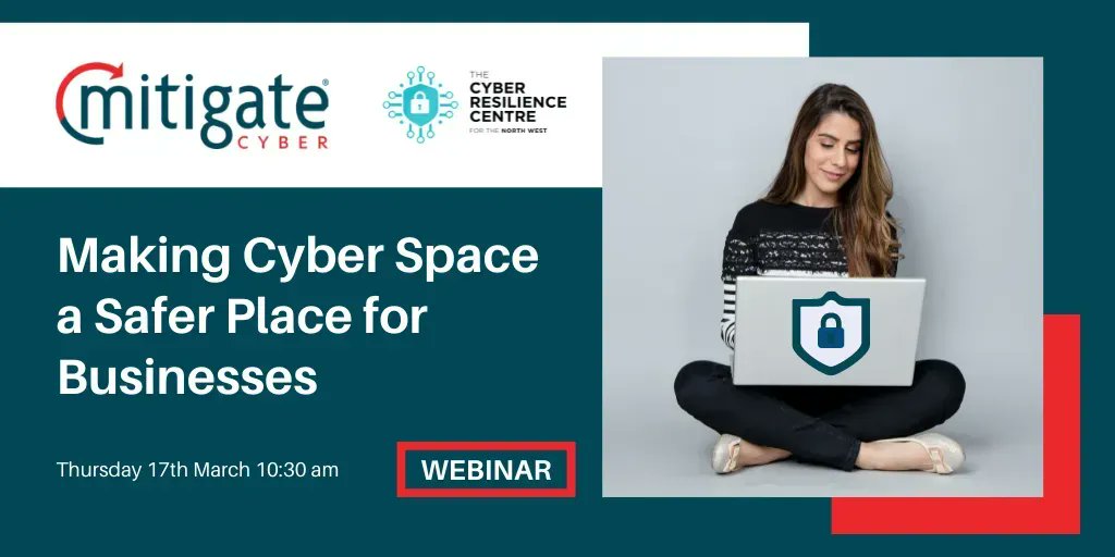 northwestcrc's tweet photo. New event alongside @Mitigate_Cyber | Making Cyber Space a Safer Place for Businesses
👉 Join us on Thursday 17th March at 10:30am
We're discussing the current threat landscape &amp; the latest cybercrime trends in 2022!
Register here: https://t.co/0Ut6jGXx3P https://t.co/ryROEjNIk6